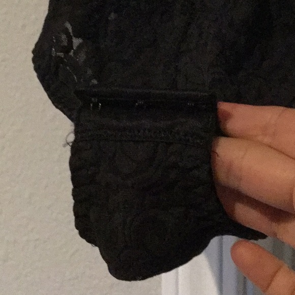 1piece blk lace34B intimate undergarment bodysuit - Picture 6 of 6